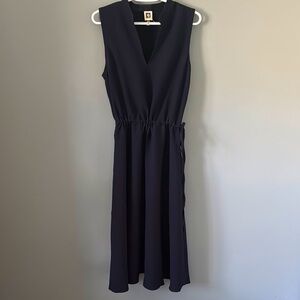 Anne Klein Elegant Navy Sleeveless Dress Size 10